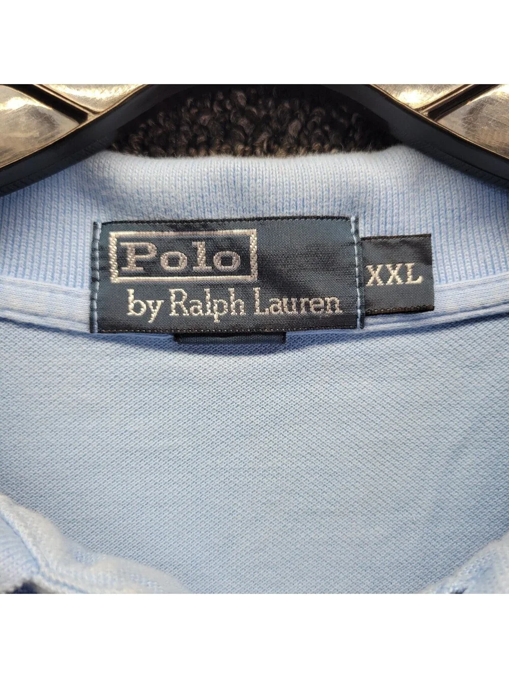 Vintage Polo Ralph Lauren Short Sleeve Polo Shirt Men's Size 2XL XXL Baby Blue